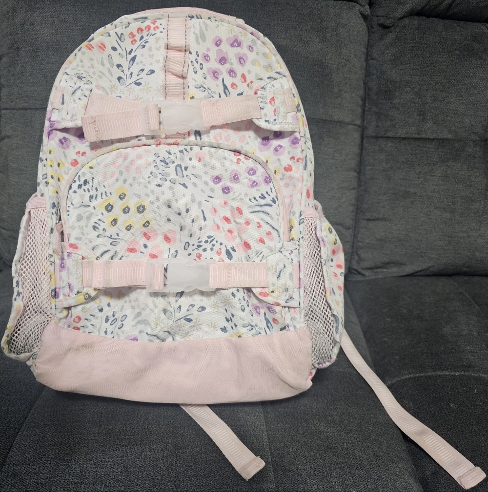 Pottery Barn Kids Mackenzie Pink Field Floral X-large Backpack